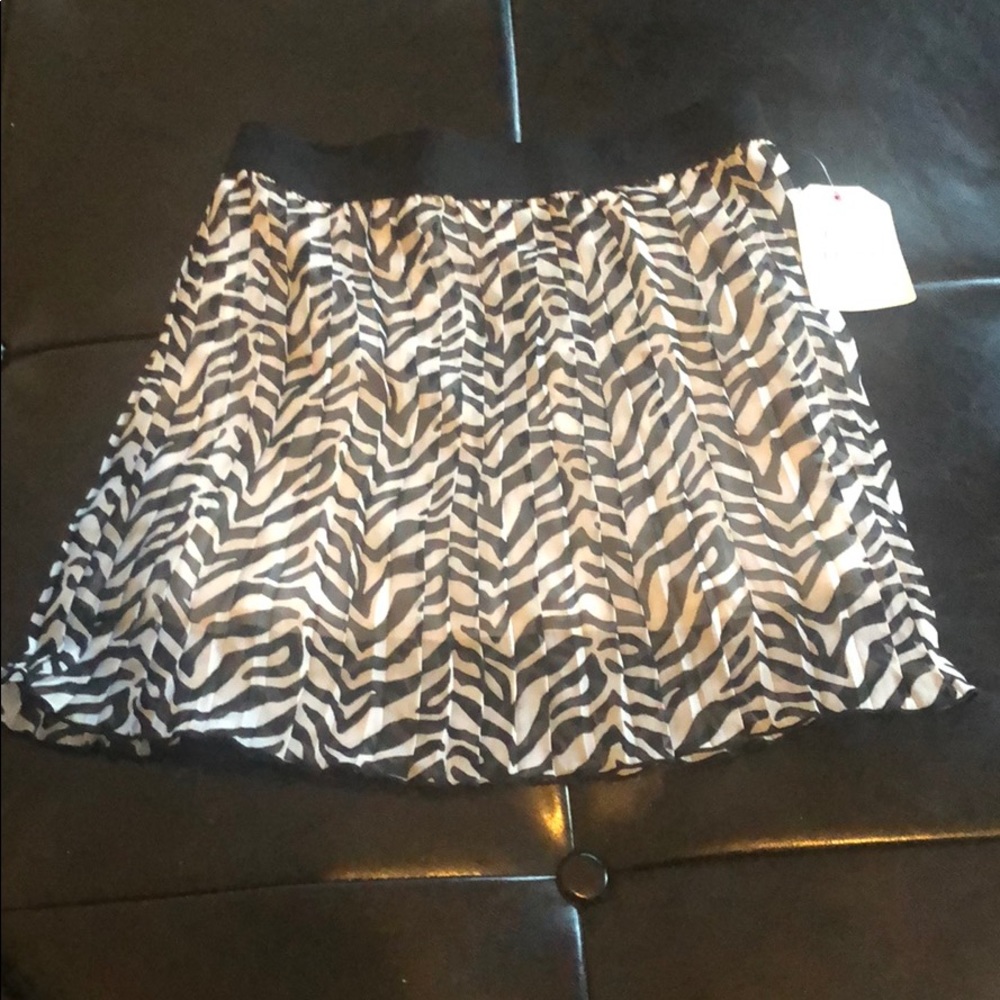 Girls Pleated Chiffon Skirt